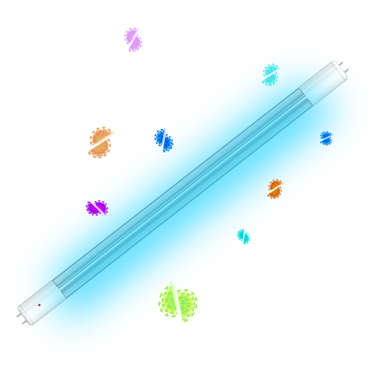 Tube UV en verre de quartz ultraviolet